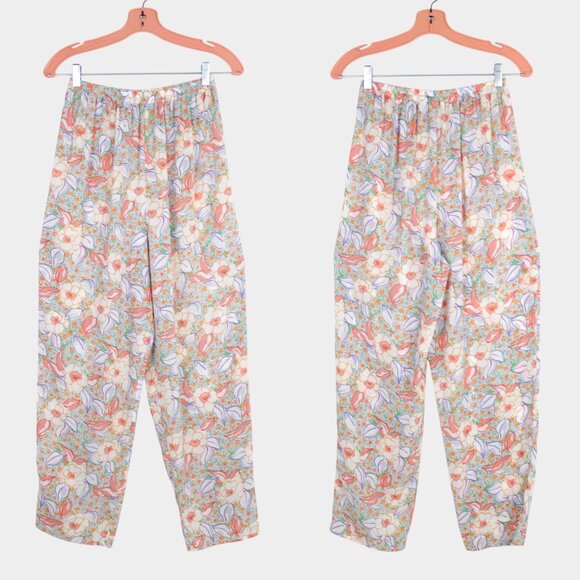 Vintage Victoria's Secret Gold Label 2-Piece Floral Loungewear Set Size Small - Picture 2 of 10